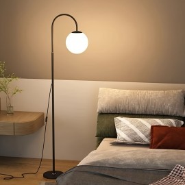 Simulated 3D LED Floor Lighting, Adjustable 360-Degree Floor Reading Lamp, Bright Floor Lamp for The Living Room, Three-Color Stepless Dimming Table Lamp for Eye Care Reading in The Bedroom And Office