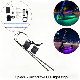 RGB Electric Bike and Bicycle Colorful Light Strip | Night Riding RGB Patch Version, Intelligent Light Effect One Click Switching, Flexible and Easy to Install, Motorcycle and Car Contour Decoration Atmosphere Light