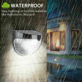  30pcs Solar Garden Lights, Solar Wall Lights, Step Lights, Deck Lights Suitable for Streets, Fences, Exterior Walls Daily Or Holiday Lighting