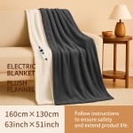 Heated Blanket 50x60in Multiple Heat Levels & Auto Safety Off, Soft Flannel 2x Thick Machine Washable Electric Throw, 3XL 33x17in Heated Blanket With 12x24in & Small 12x15, Winter Gifts For Women Men Mom Dad