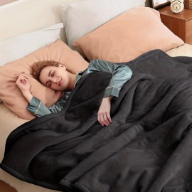 Sealy Flannel Electric Blanket, 4-level Temperature Control, 4-hour Auto Shut-off, Overheat Protection, Machine Washable, ETL And , Delivers Cozy Comfort For Home And Office Use, Perfect For Christmas Gifts.