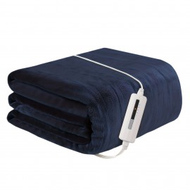 1pc Electric Heated Blanket with Control & Digital Thermostat - Adjustable Temperature (Low/High) - 4 Heat Settings, Twin/Full/King/Queen/California King - Plug-in Bedspread for, Bed, Couch, Sofa - -Efficient Heating