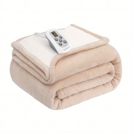 Westinghouse Electric Blanket with Thermostat - King Size Electric Blanket, Flannel And Material, 10 Temperature Settings And 12-Hour Timer, Gift Blanket, Overheat Protection, Machine Washable, Electric Blankets Clearance Deal