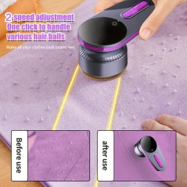 Upgraded Portable Multi-Function Fur Remover, USB Electric Fabric Hair Remover for Clothing, Bedding, Carpets, Sofas, and Dry Cleaners! Perfect Valentine's Day Gift [Suitable for 12 Months]