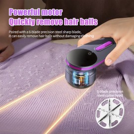 Upgraded Portable Multi-Function Fur Remover, USB Electric Fabric Hair Remover for Clothing, Bedding, Carpets, Sofas, and Dry Cleaners! Perfect Valentine's Day Gift [Suitable for 12 Months]