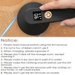 [Fabric Shaver] USB Rechargeable Digital Display Fabric Shaver - Portable Lint Remover and Clothing Trimmer for Socks, Wool, and Fabrics, Long-Lasting Battery for Home and Travel, Perfect Winter Christmas Gift