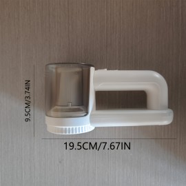 Rechargeable Electric Fabric Shaver with Digital Display & 3-Speed Settings - USB- Hair Remover Suitable for Clothing, Furniture, Sofas, Blankets - Corded or Use, 6-Blade System, USB- (USB, USB-)