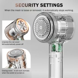 Rechargeable Portable Hairball Remover | USB Quick Charging, One-Button Operation, Efficient Fabric Hair Removal for Clothing, Bedding, Plush Toys, Sofa Cushions, Car Seat Covers, and More