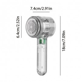 Rechargeable Portable Hairball Remover | USB Quick Charging, One-Button Operation, Efficient Fabric Hair Removal for Clothing, Bedding, Plush Toys, Sofa Cushions, Car Seat Covers, and More