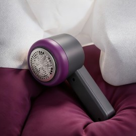 Portable Electric Fabric & Sweater Shaver with 6-Leaf - USB/Battery- Lint Remover Suitable for Clothes, Sofas, Travel - Pilling Shaver with Display (for Sweaters, Furniture)