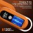 1pc Dual-Head Fabric Shaver with Rotating Handle, USB Rechargeable, with 3-Speed Adjustment and LED Digital Display, Hair and Lint Remover - A Portable Tool with Stainless Steel Blades, Suitable for Clothing, Car Seats, Sweaters, Sofas, Purple/Orange