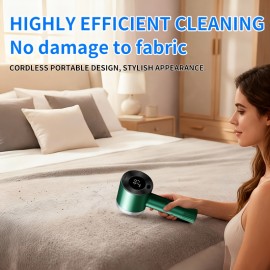 This Electric Cordless Lint Remover Features a Strong Motor with Three Adjustable Speeds, Reaching a Maximum of 9999 RPM. It'S Designed to Effectively Remove Lint from Sweaters, Scarves, Carpets, Sofa Cushions, And Pillows