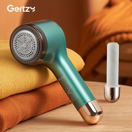 Rechargeable Portable Electric Lint Remover, Effective Lint Shaver for Clothing Furniture Carpet Lint Balls Bobbles, Pill Fuzz Remover. Includes Cleaning Machine Brush And A USB Cable
