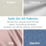 PureSteam Portable Fabric Steamer - Handheld Travel Garment Steamer Removes Wrinkles is Safe on All Fabrics - Fast - Heating, Lightweight, Auto Safety Shut - Off, Long Cord Black