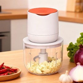 600 Electric Food Processor | Multi-functional Tool for Meat, Onions, Vegetables, Garlic Mincing, USB Charging, Ideal Christmas Gift