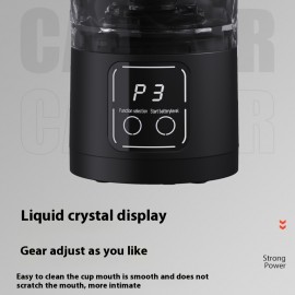 The Portable Blending Cup Features One-Button Blending for Various Ingredients, with an LCD Display And Three Speed Settings, Making It Suitable for Sports, Work, And Home Use.