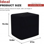 Cover for Meat Slicer, Designed for LEM Products Bigbite #8, Made of High-Density And Dustproof Material. Dimensions: 21 Inches Long, 9.8 Inches Wide, And 16.3 Inches High. Color: Black, Cover Only.