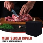 Compatible for LEM BigBite #8 Meat Slicer Cover - Heavy-Duty & Dustproof Food Processor Cover, High-Density Black Appliance Shield (21”L x 9.8”W x 16.3”H) - Cover Only (No Slicer Included) for /Commercial Use