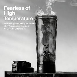 700 ML/23 Oz Portable Electric Mixing Cup | Rechargeable Protein Shaker Cup with Detachable Design, Type-C Charging, One-Touch Automatic Mixing, High-Temp Resistant for Gym, Fitness & Outdoor Activities