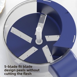 Cross-border explosion Automatic fruit peeling machine Electric milk tea fruit shop special peeling machine artifact, High Volume Peeling, Milk Tea Preparation, Commercial Peeler, Compact Design, Functional Aesthetic, Efficient Mechanism, Fruit