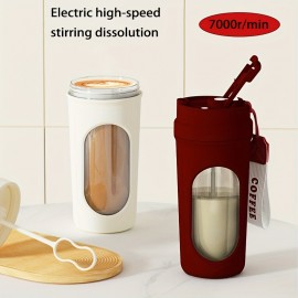 15.22oz Electric Self-Stirring Coffee Mug, Protein Shaker Bottle, USB Rechargeable Portable Blender, High-Speed Mixer for Milk And Beverages
