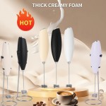 Strong Electric Milk Frother And Whisk - Stainless Steel Portable Foam Maker for Coffee, Cappuccino, Chocolate, And Matcha with a Compact And Ergonomic Design Featuring Interchangeable Attachments