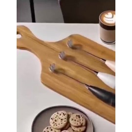 Strong Electric Milk Frother And Whisk - Stainless Steel Portable Foam Maker for Coffee, Cappuccino, Chocolate, And Matcha with a Compact And Ergonomic Design Featuring Interchangeable Attachments